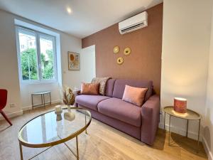 Appartements Cosy purple - Carre de soie- Medipole - Astroballe : photos des chambres