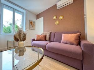 Appartements Cosy purple - Carre de soie- Medipole - Astroballe : photos des chambres