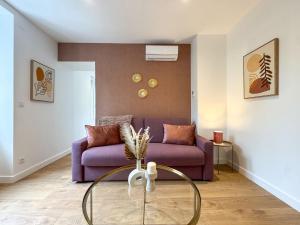 Appartements Cosy purple - Carre de soie- Medipole - Astroballe : photos des chambres