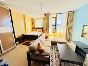 Deluxe studio Apartment, with a view of the city