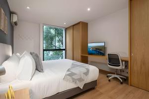 Santacoloma 407 Apto tranquilo con vistas verdes. AC