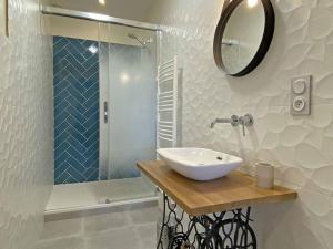 Maisons de vacances Gite familial de charme pour 13 pers. avec cheminee historique, terrasse, jardin et 3 salles d-eau. - FR-1-497-209 : photos des chambres