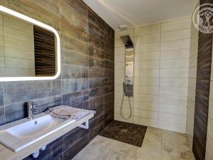 Maisons de vacances Gite de luxe avec spa, piscine et sauna, animaux admis a Pinay - FR-1-496-274 : photos des chambres