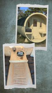 Wohnung Schlafen im Fass mit Sonnenuntergang Blick