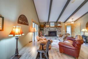 1 Mi to Snowmobiling Family Home on Sibley Lake!