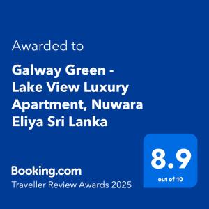 Galway Green - Lake View Luxury Apartment, Nuwara Eliya Sri Lanka