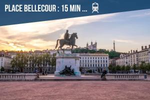 Appartements Studio L-emeraude NEW Cozy - Gare Parilly : photos des chambres