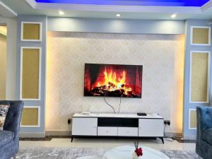 luxurious fully furnished three bedroom apartment with swimming pool fully equipped gym ample parking space children playing ground and unbeatable city views in kilimani