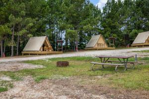 Cozy A-Frame Glamping Surrounded by Piney Woods