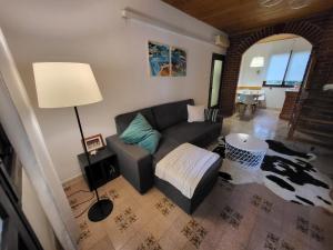 House near sea coast with green surrounding