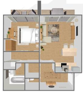 Appartements Appartement une chambre avec parking et balcons : photos des chambres
