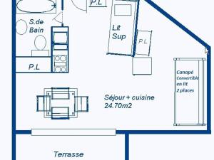 Studio 4 pers, terrasse sud, WiFi, animaux ok - FR-1-840-24