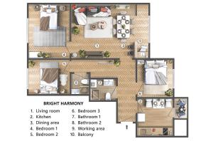 Bright Harmony wtih Balcony Old Town Renovated