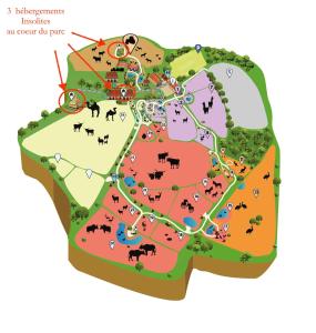 Parc animalier des Clautres - Maison Roulottes Tente