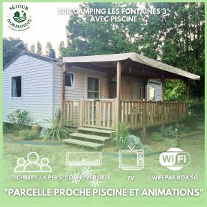 Campings Mobilhomes 6 & 4 pers a Ivry La Bataille Clim TV Wifi terrasse & confort Paris Eure Gestion : photos des chambres