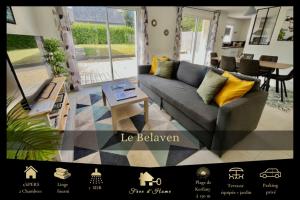Appartements Le Belaven, Neuf, Cosy, Terrasse, jardin, Kerfany Plage, 1 a 6 pers : photos des chambres