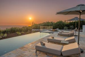 Fiscardo Luxury Stone Villa Amente, with sunset view!