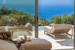 Fiscardo Luxury Stone Villa Amente, with sunset view!