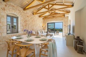 Fiscardo Luxury Stone Villa Amente, with sunset view!