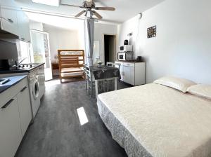 Appartements MORIANI PLAGE Studio grande terrasse proche mer B4 : photos des chambres