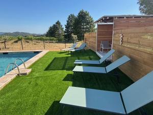 Maisons de vacances maisonnette proche de Vaison la Romaine piscine : photos des chambres