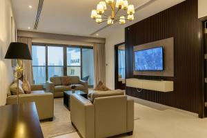 Premium 3BR Downtown Retreat with Pool & Iconic Burj Views