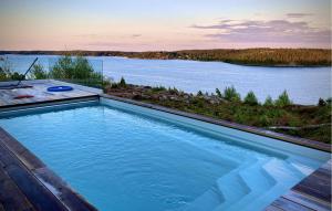 Beach Front Home In Åkersberga With Sauna