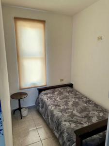 Room in modern apartment with garden