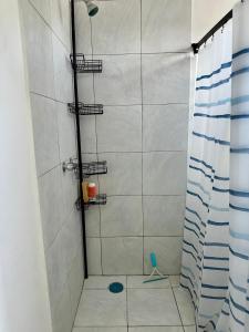 Room in modern apartment with garden