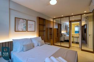 2 Quartos super equipado com vista mar na Barra