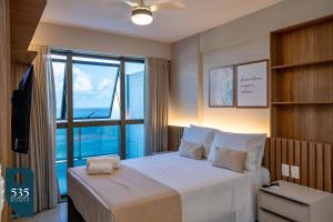 2 Quartos super equipado com vista mar na Barra