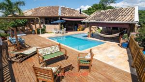 Casa de campo em Itupeva com vista para montanha