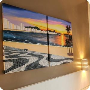 Copacabana perto do mar Rio de Janeiro