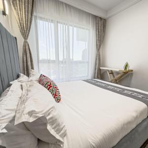 newly furnished three bedroom apartment with swimming pool fully equipped gym children playground area ample parking space and unbeatable city views scenic city views