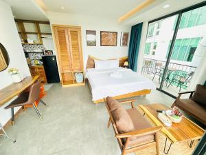 402MSNK Luxe Studio l Nice View l Balcony l Kitchen