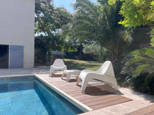 Villas Charmante villa tout confort avec piscine : photos des chambres