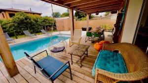 Maisons de vacances Arcachon Bay Home with pool and jacuzzi beach Nearby : photos des chambres