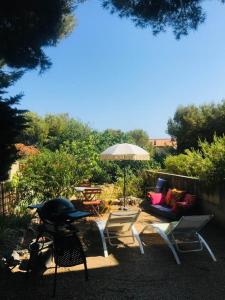 Bas de villa, 90 m2, terrasse, jardin
