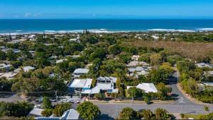 Desert Flame Oasis with Sparkling Pool