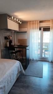 Appartements MANHATTAN Studio climatise Balcon Ensoleille Parking proche Montpellier : photos des chambres