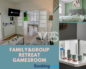 Family&GroupRetreat GamesRoom - Vily, Leicester