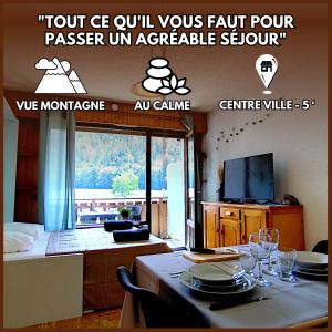 Appartements Sullensa # Parking - Proche Centre - Vue Montagne : photos des chambres