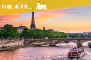 Appartements Le Chaleureux - 5 min Disneyland - Parking - Netflix - Wifi : photos des chambres