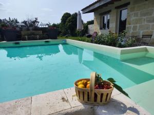 Maisons de vacances Jolie villa avec piscine dans le St emilionnais : Maison 1 Chambre