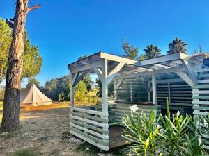 Glamping on Organic Yoga Farm with Natural Swimming Pool near Beach