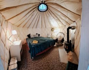 Yurt Birzs with Sauna at Kleja Camping