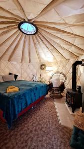 Yurt Birzs with Sauna at Kleja Camping