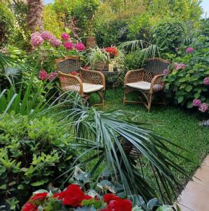 Maisonette on the beach with small garden