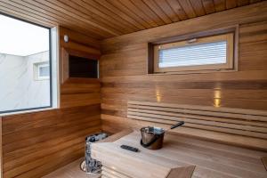 Modern apartment with jacuzzi and sauna