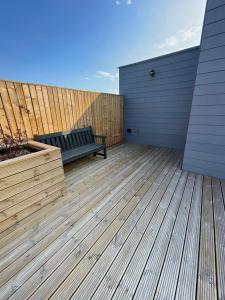 2 bedroom flat by Eccles Station with communal rooftop garden